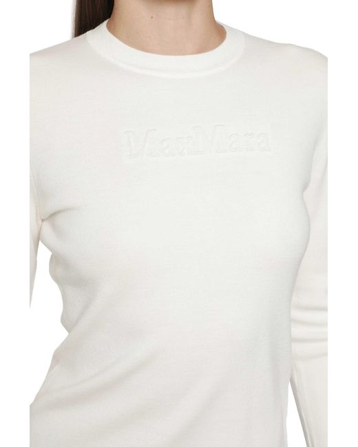 Max Mara White Mxmmanto Sweater