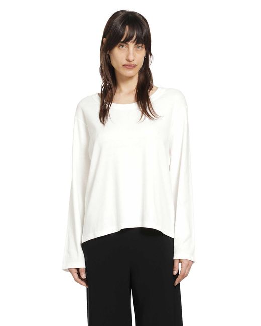 The Row White Elfrida Top