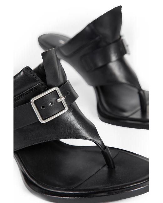 Ann Demeulemeester Black Bri Thong Mules