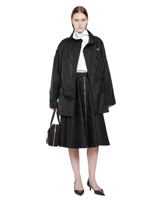 Prada Black Re-Nylon Rain Jacket