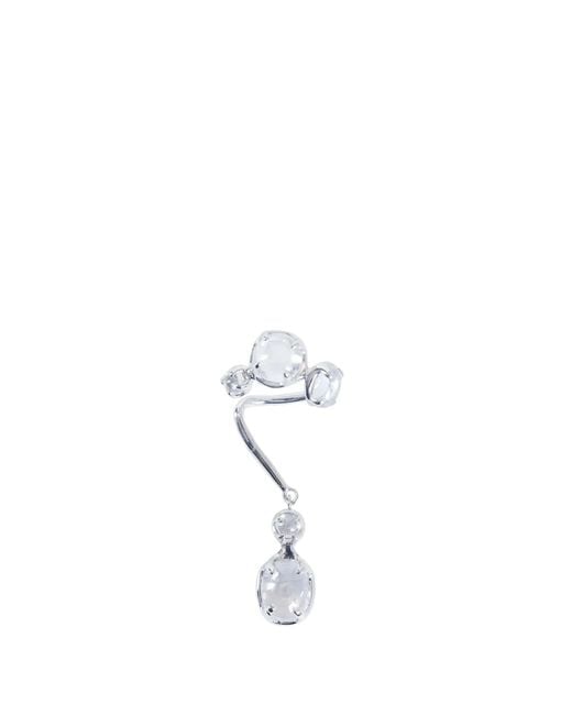 ALAN CROCETTI White Clear Drip Ear Cuff (Left)