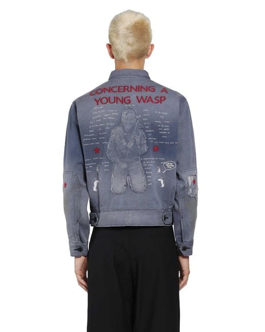 Enfants Riches Deprimes Blue Young Wasp Jacket for men