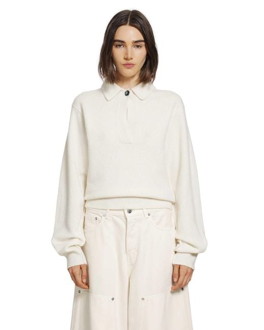 Haikure White Ash Relaxed Sweater