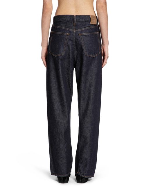 Totême  Blue Twisted Seam Full Length Jeans