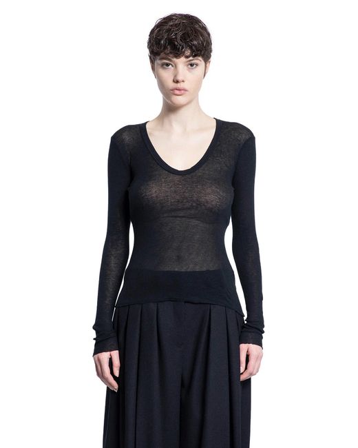James Perse Blue Deep V Tee