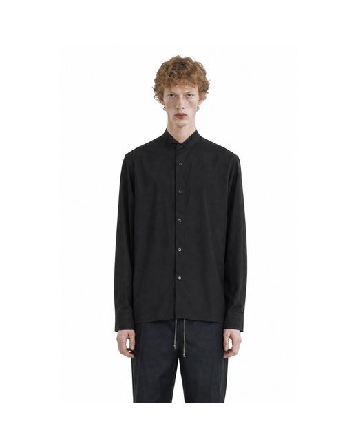 Maison Margiela Black Cotton Poplin Shirt for men