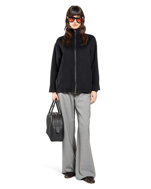 Max Mara Black Wool Cashmere Silk Jacket