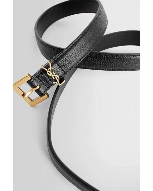 Saint Laurent White Belts