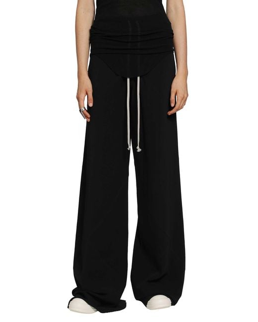 Rick Owens Black Tower Drawstring Bias