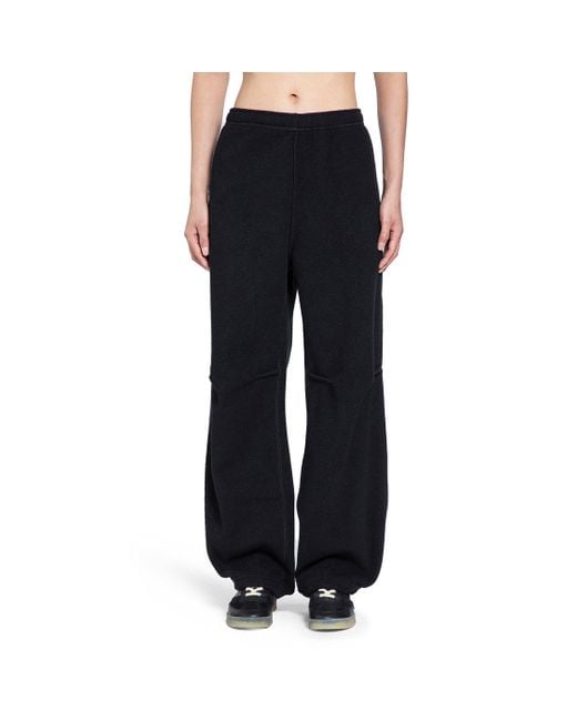 MM6 by Maison Martin Margiela Black Fleece Sweatpants for men