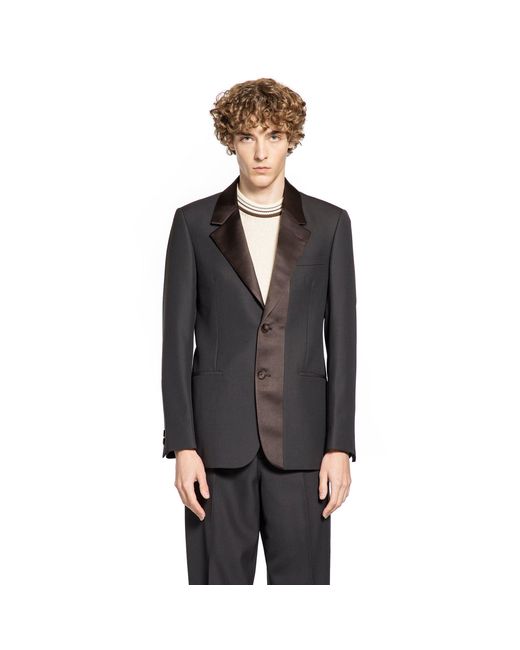 Fendi Black Crepe Blazer for men
