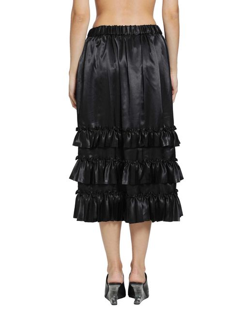 Noir Kei Ninomiya Black Layered Skirt