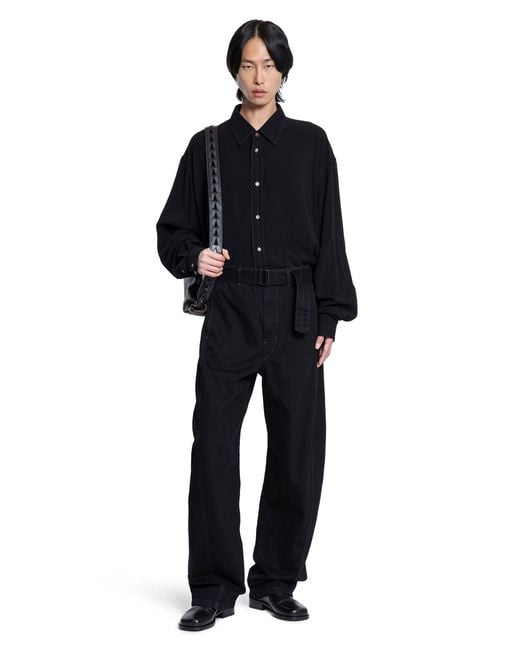 Lemaire Black Relaxed Shirt for men