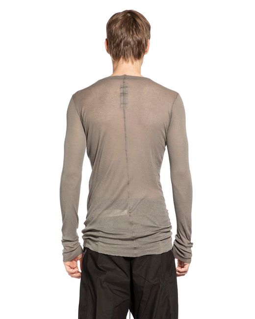 Rick Owens Gray Mini Rib Jersey for men