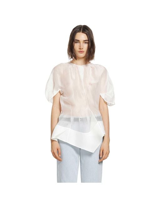 Khaite White Rumi Top