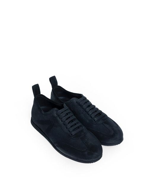 Ann Demeulemeester Blue Siru Soft Low-Top Boxing Sneakers for men