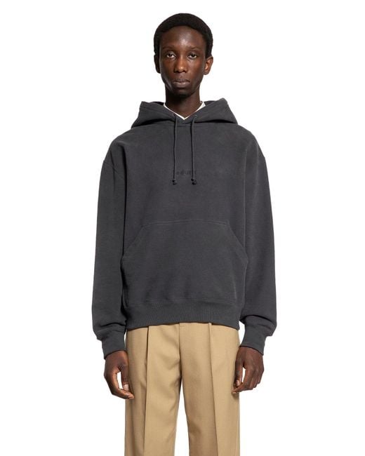 Saint Laurent Black Cassandre Hoodie for men
