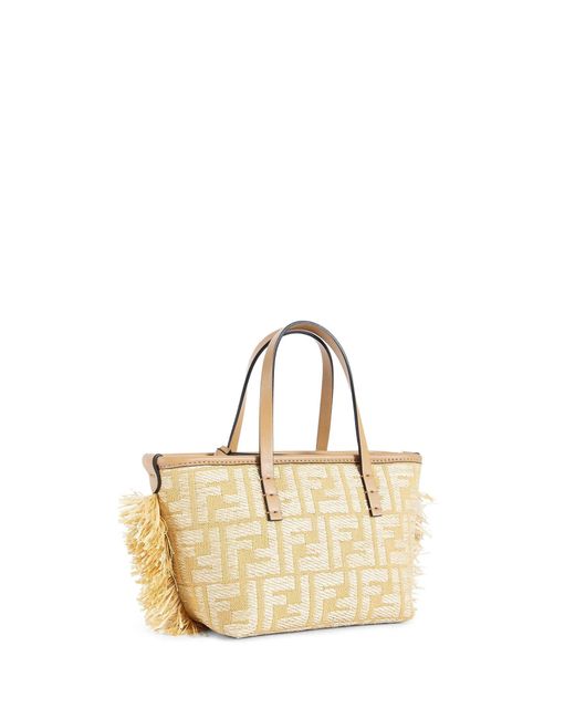 Fendi Metallic Mini Roll Jacquard Fabric Bag
