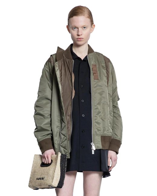 Sacai Gray Nylon Twill Blouson