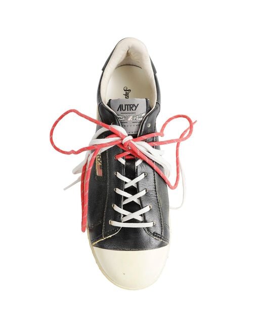 Autry Black Dalllas Low Super Vintage Sneakers for men