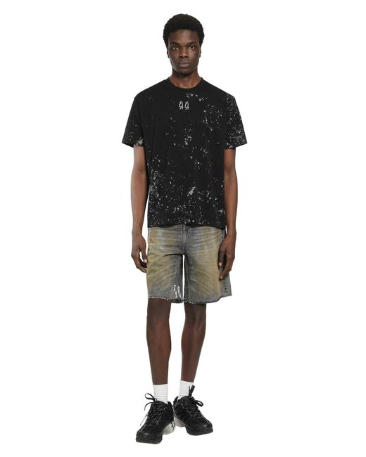 44 Label Group Black T-Shirt Stain 44 for men