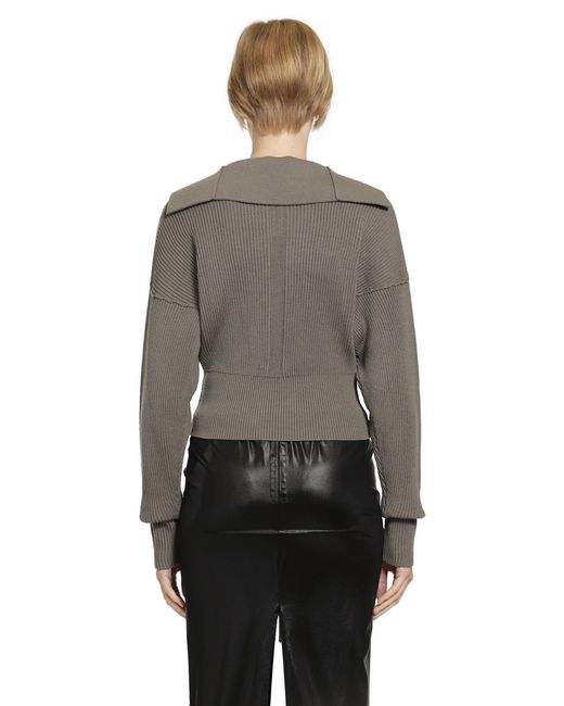 Rick Owens Gray Temple Dracu Cropped V