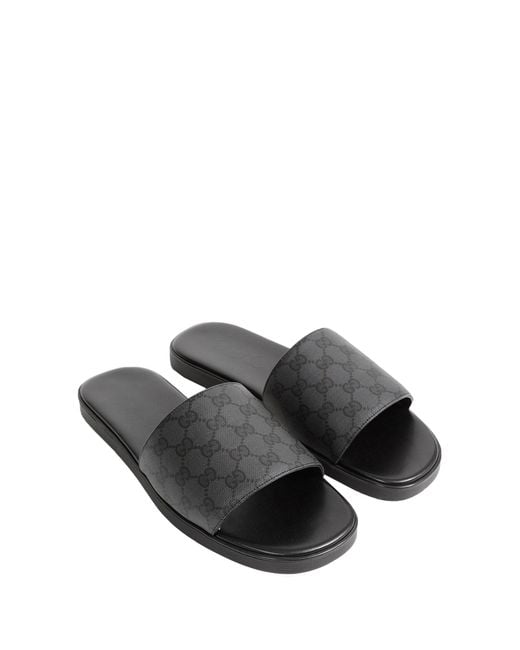 Gucci Black Slide Sandals for men
