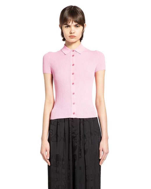 Balenciaga Red Short Sleeve Shirt