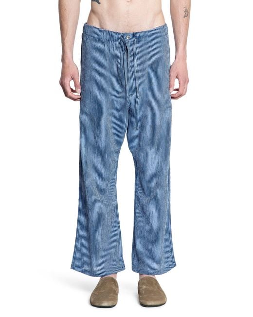 MYTHINKS Blue Trousers for men