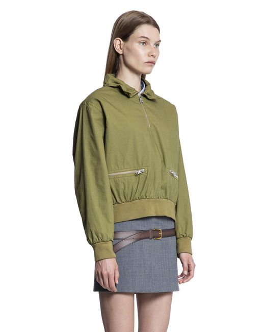 Prada Green Poplin Jacket