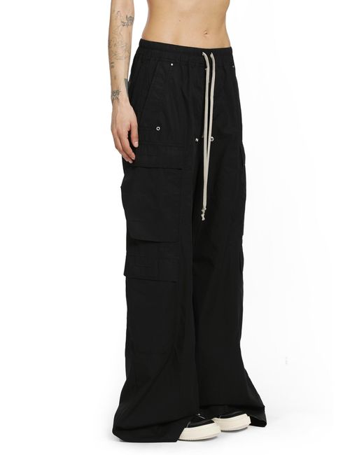 Rick Owens Black Temple Double Cargo Jumbo Belas