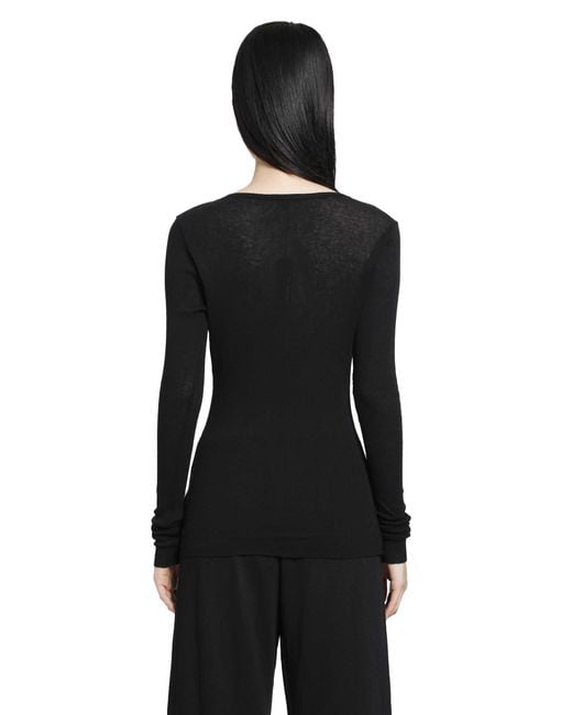 James Perse Black Novelty Top