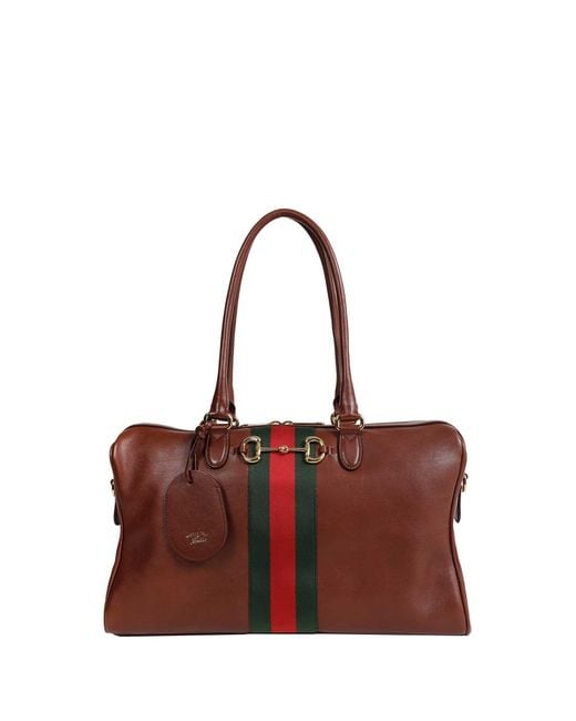 Gucci Red Borsetto Large Boston Bag