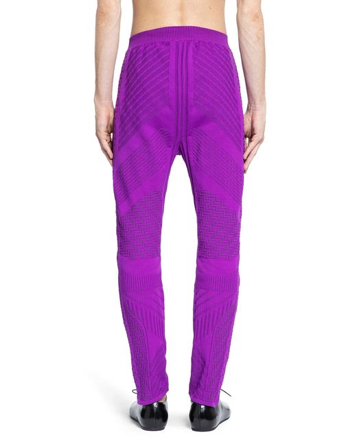 Prada Purple Re-Nylon Jacquard Leggings for men