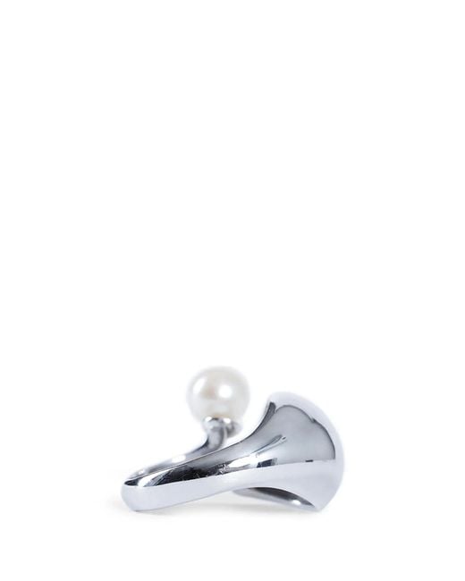 ALAN CROCETTI White Blown Alien Pearl Ring