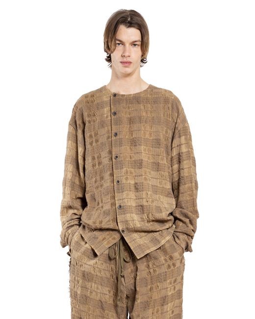 Uma Wang Brown Tobin Top for men