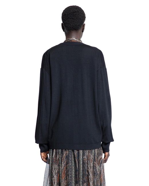 Saint Laurent Blue Oversized Cardigan
