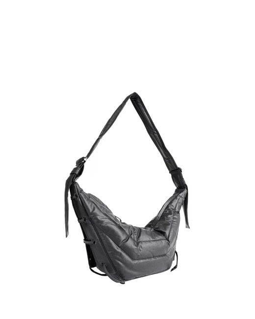 Lemaire Black Small Soft Game Bag for men