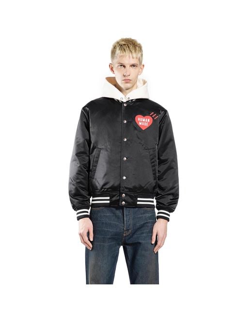 Human Made Black Nylon Stadium Jacket for men