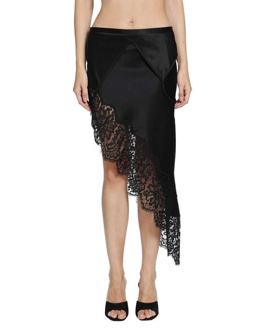 Ssheena Black Guantanamo Satin Skirt