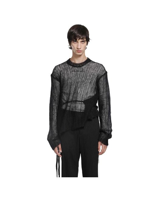Ann Demeulemeester Black Levar Sweater for men
