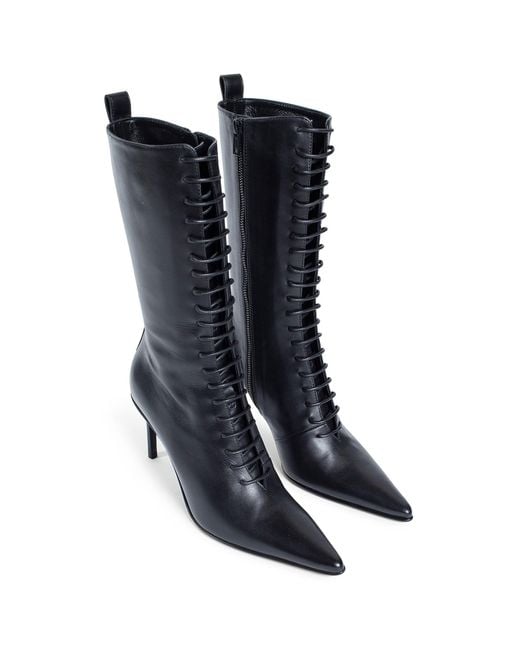 Ann Demeulemeester Blue Casey Lace-Up Boots