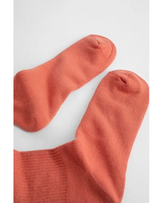Palm Angels Red Sock With Logo for men