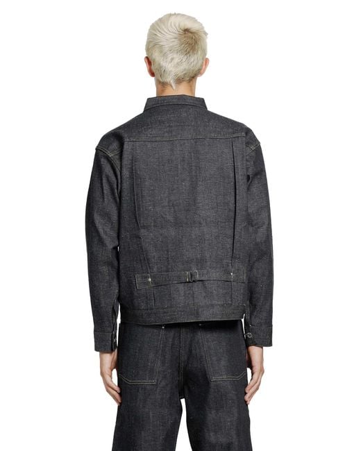 TAIGA TAKAHASHI Black Lot 703 Denim Jacket 1920's for men