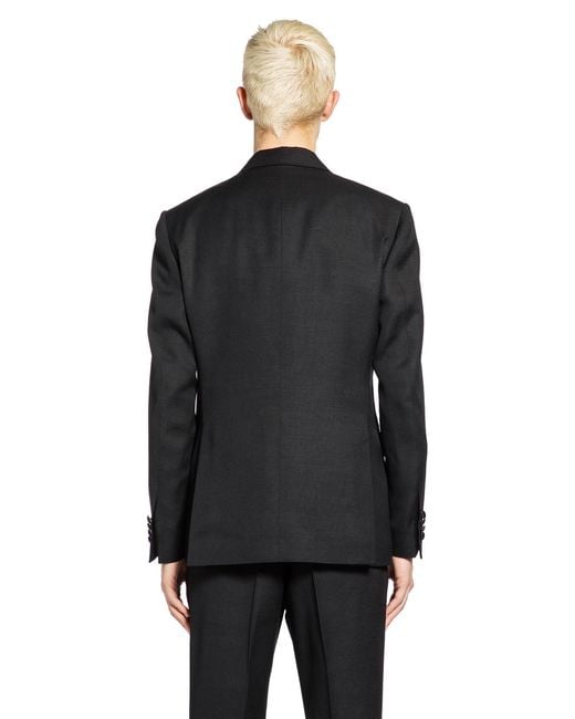 Lardini Black Double-Breasted Suit for men