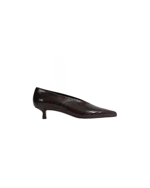 Aeyde Black Clara Pointed-Toe Pumps