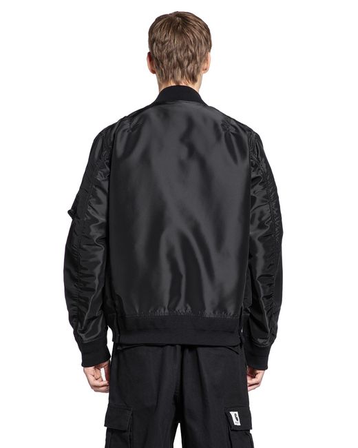 Sacai Black Nylon Twill Blopuson for men