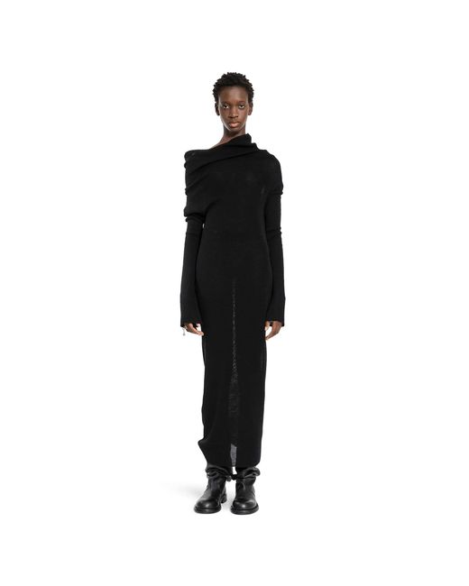 Ann Demeulemeester Black Barbro Long Dress