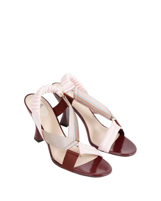 Fendi Pink Colibri Sandals