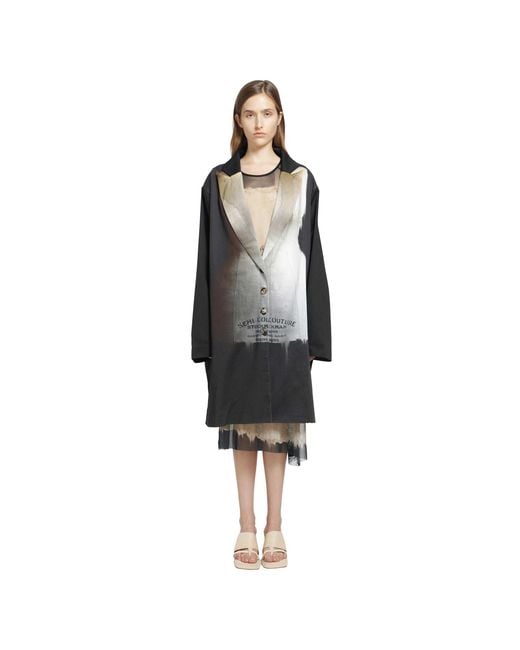 IA London Black Honiton Oversized Coat